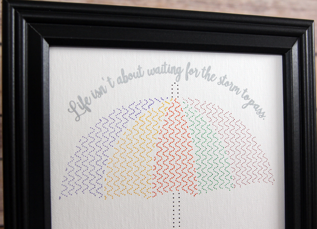 Umbrella Stipple Art Detail