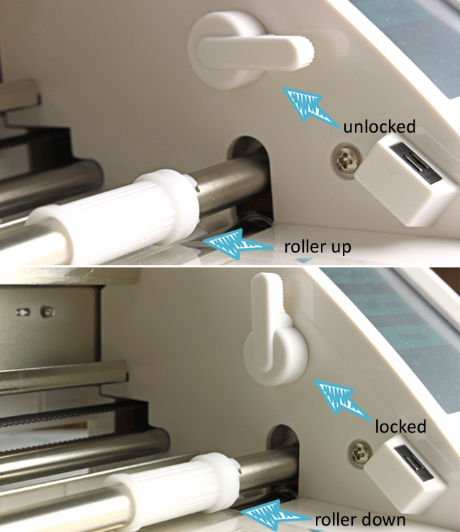 prevent the Silhouette mat from slipping by locking the rollers in place