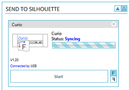 Getting Started with Silhouette Curio by Kelly Wayment for Silhouette - Curio Syncing Message
