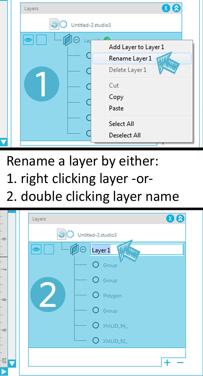 How to use the Layers feature in Silhouette Studio Designer or Business editions