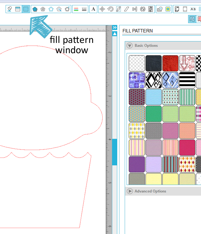 How to use Fill Pattern to fill in your cut files in Silhouette Studio, avoid buying patterned paper, create your own!