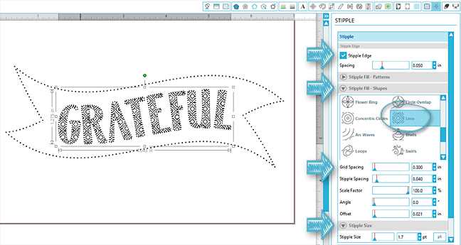 One Inspirational Word: Curio Stipple Tutorial