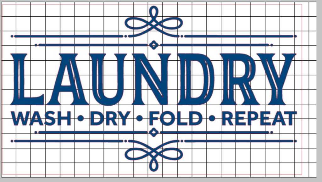Creating a Farmhouse-inspired DIY Laundry Room Sign is easy with some adhesive vinyl. Click here to see how to make one with this design from the Silhouette Design Store.