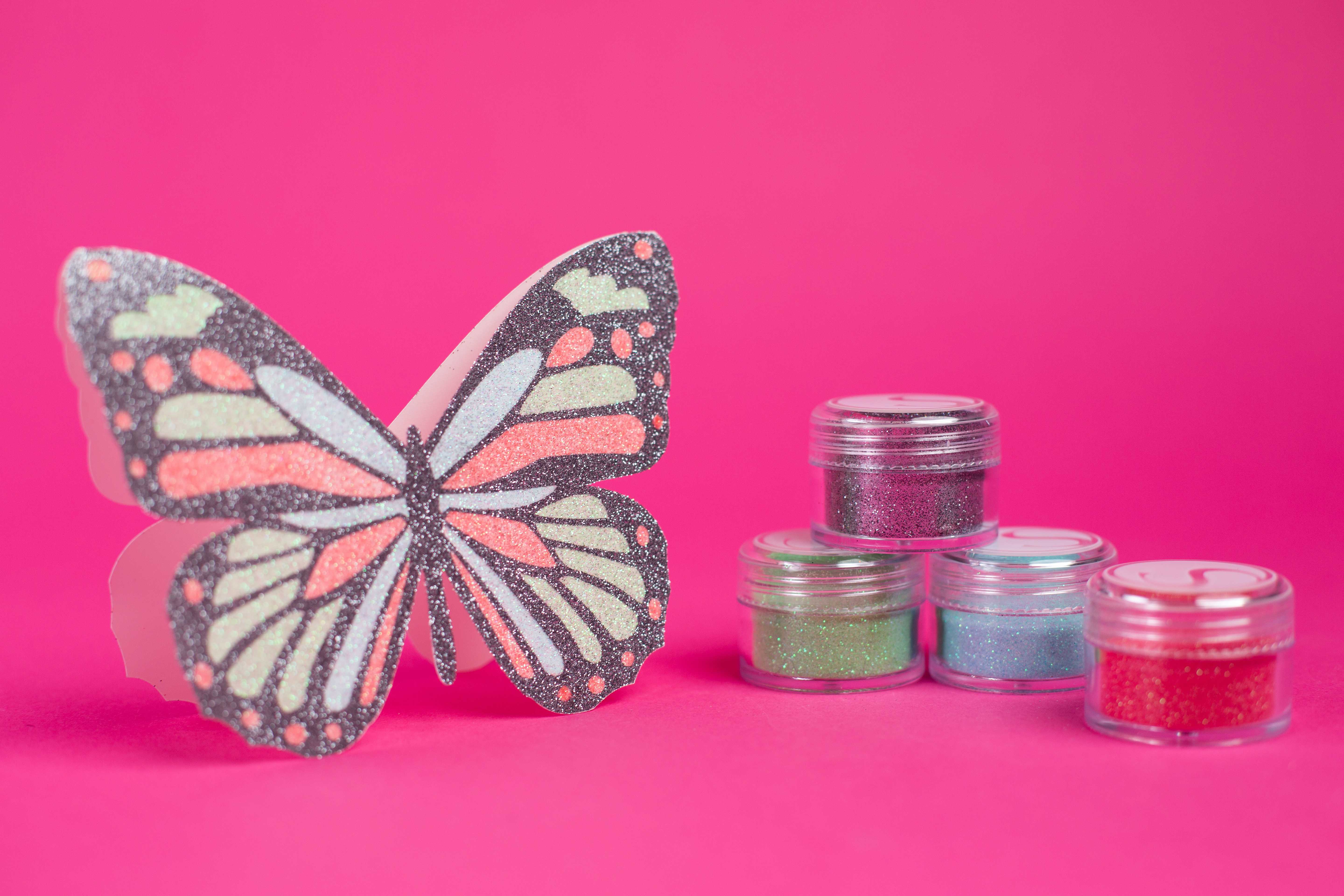 Featured Image for Double-Sided Adhesive Glitter Butterfly (#110384)