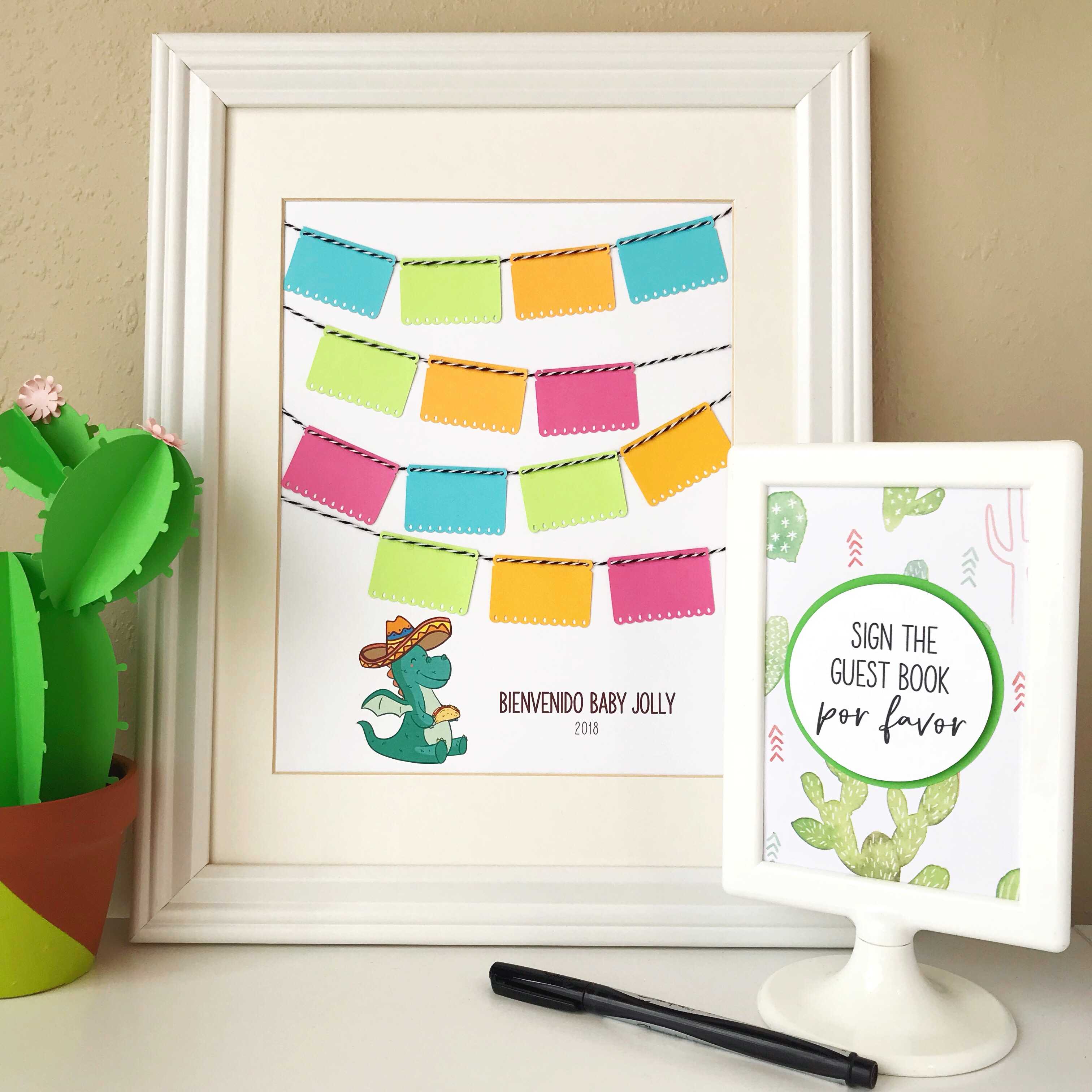 Featured Image for Fiesta Themed Baby Shower with Sprinkle Guestbook (#112915)