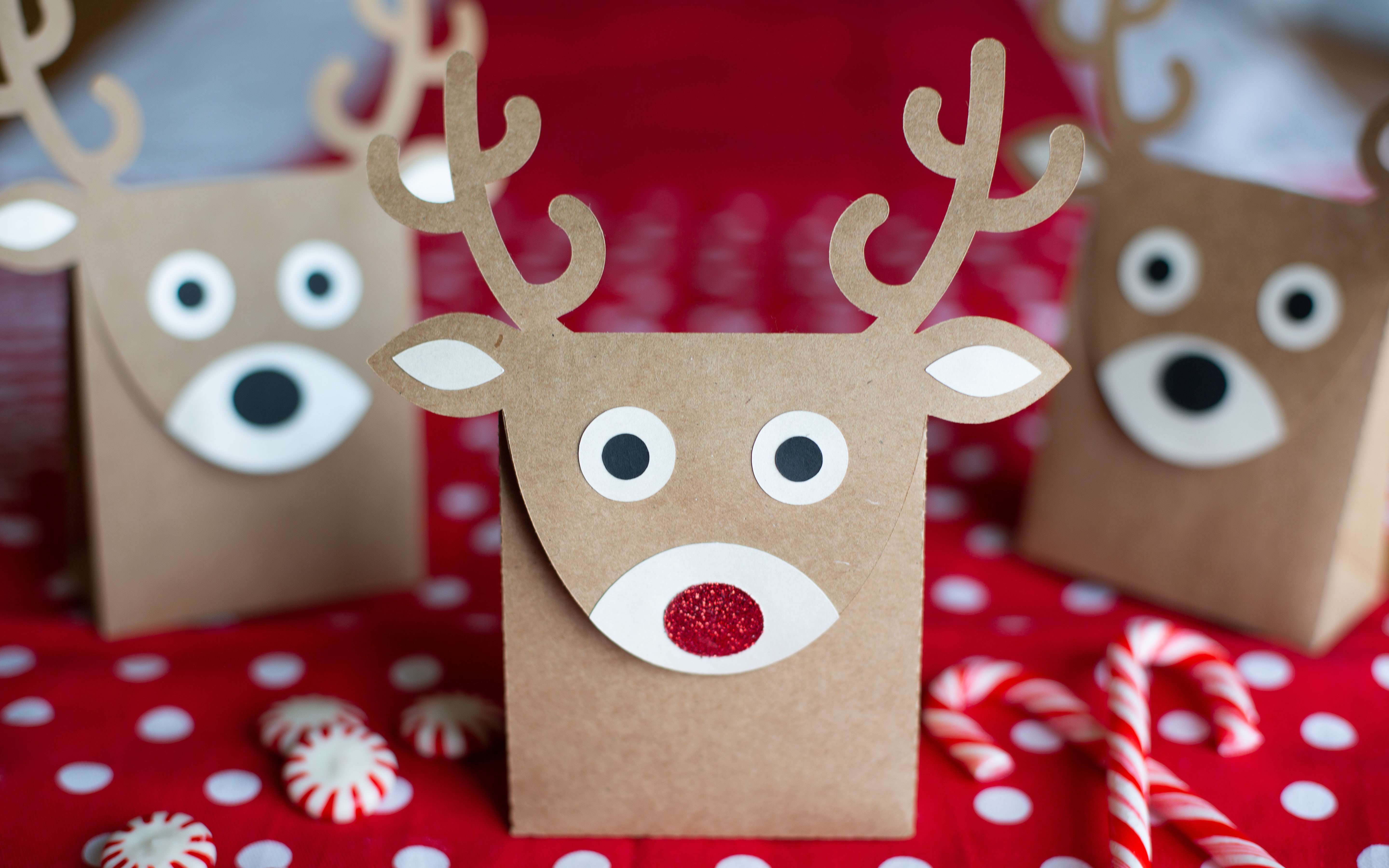 Simple Reindeer Gift Bags