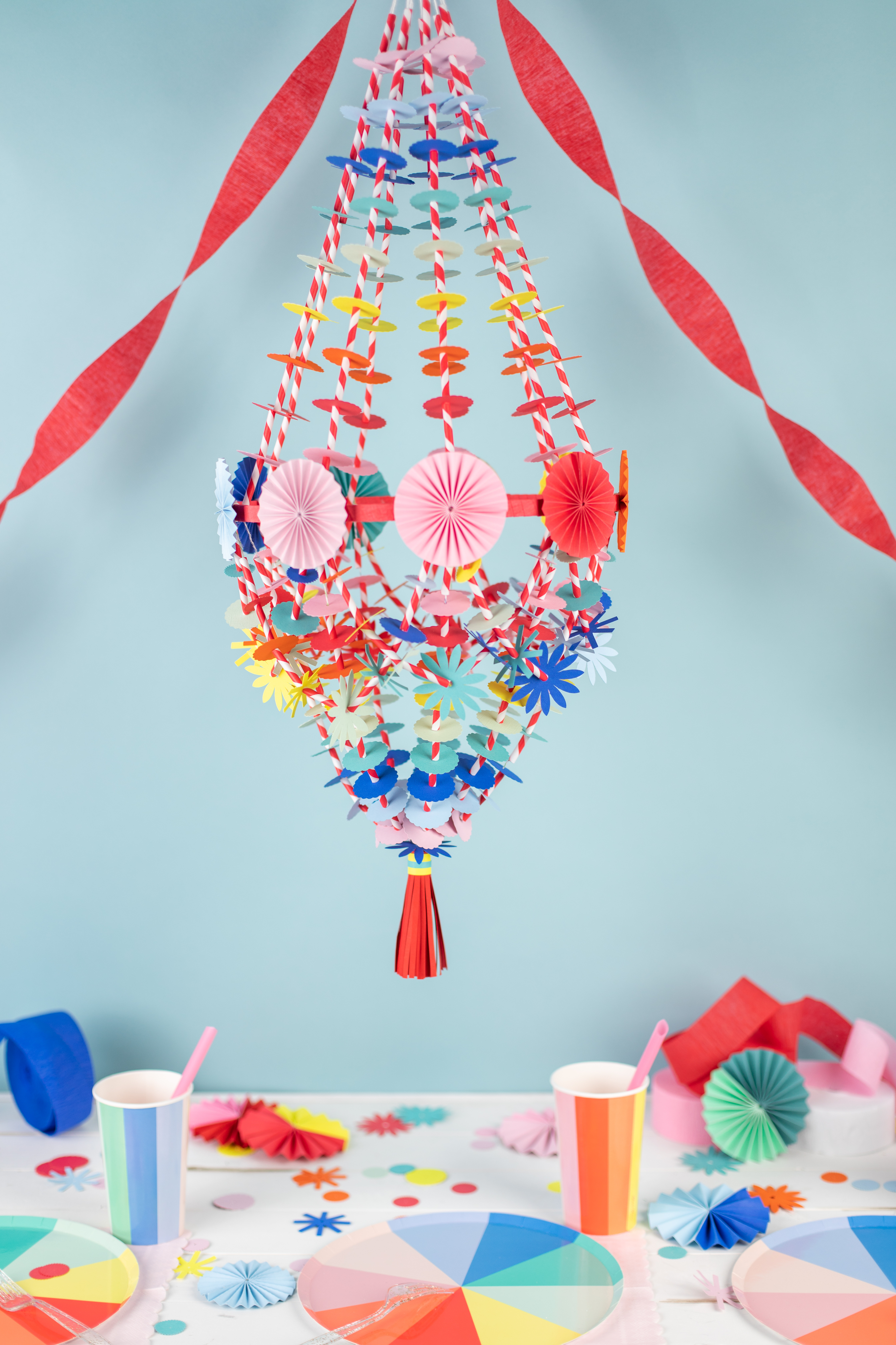 Featured Image for Rainbow Paper Chandelier (#121668)