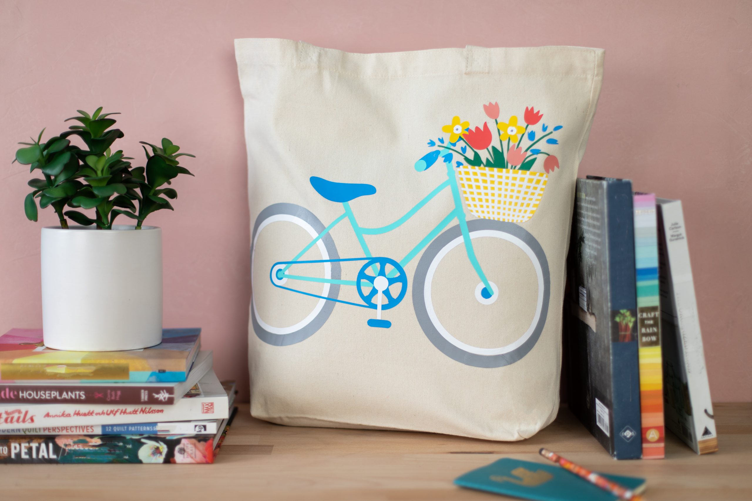 Featured Image for Layered Heat Transfer Bicycle Tote (#126137)