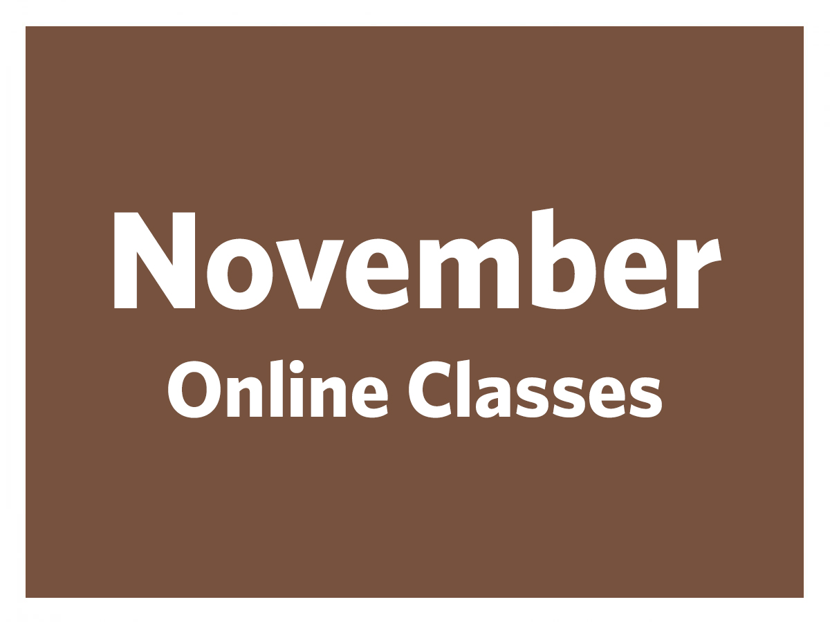 Featured Image for November 2022 Online Classes (#129886)