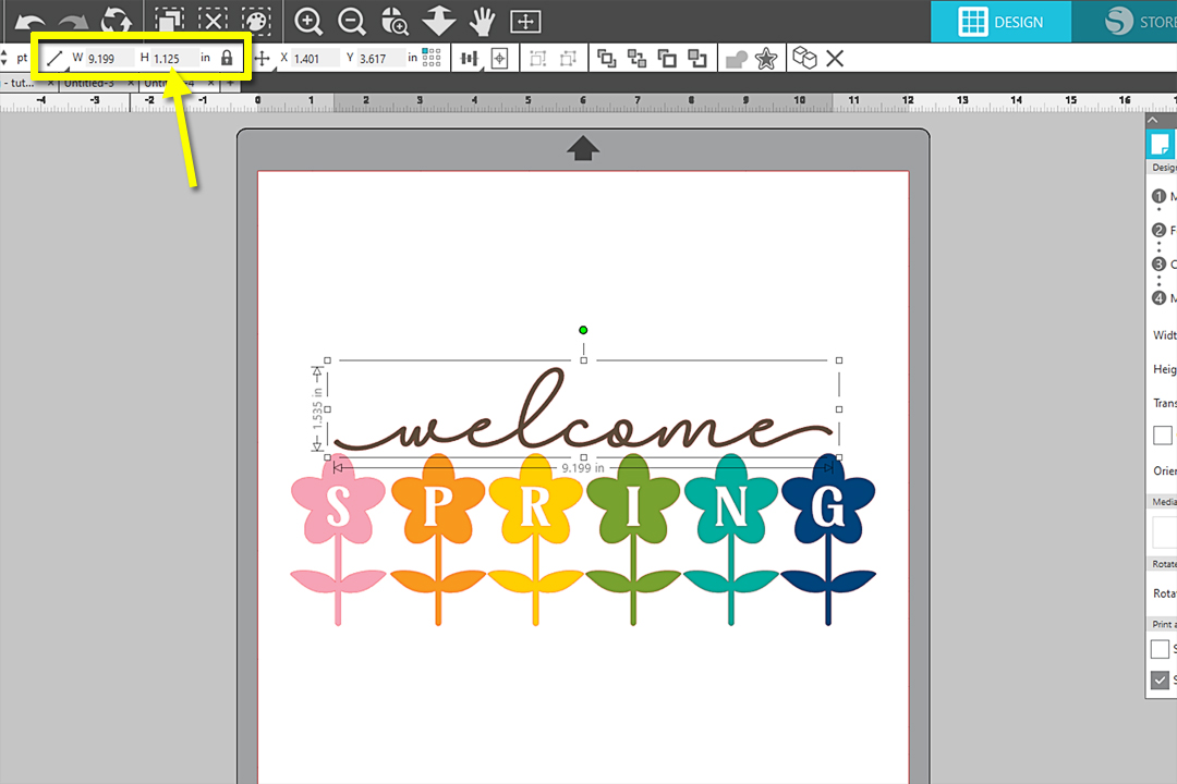 Quick Spring Welcome Sign